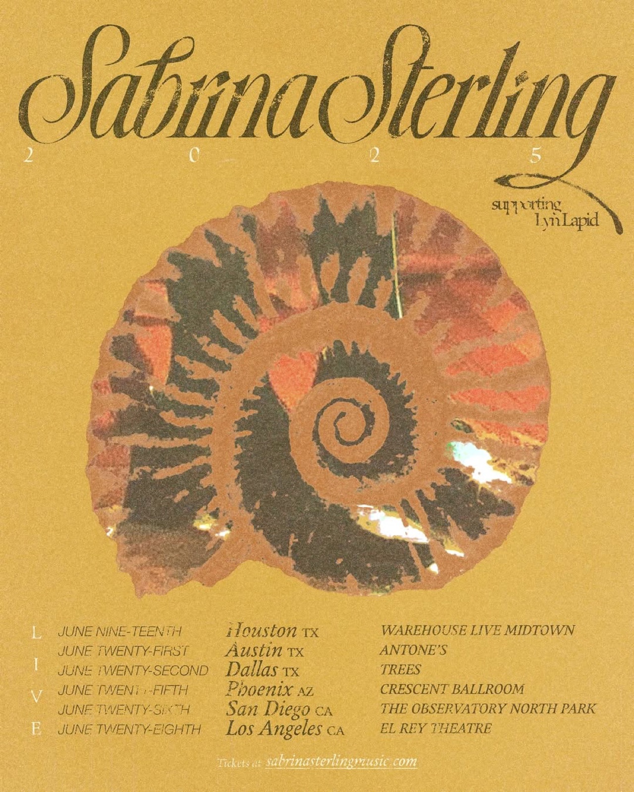 Tour poster